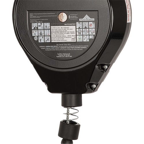 SRL-73302-60LE Self-Retracting Lifeline, 60', Galvanized Steel, Swivel O-Max