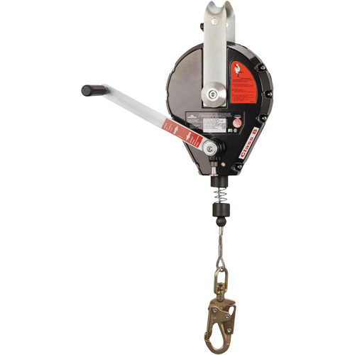 SRL-73303-60 Cable Self-Retracting Lifeline with Recovery, 60', Galvanized Steel, Swivel O-Max