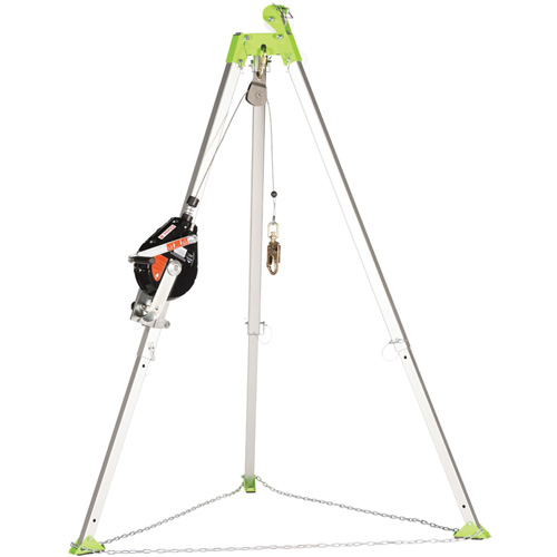 SRL-73303-60 Cable Self-Retracting Lifeline with Recovery, 60', Galvanized Steel, Swivel O-Max