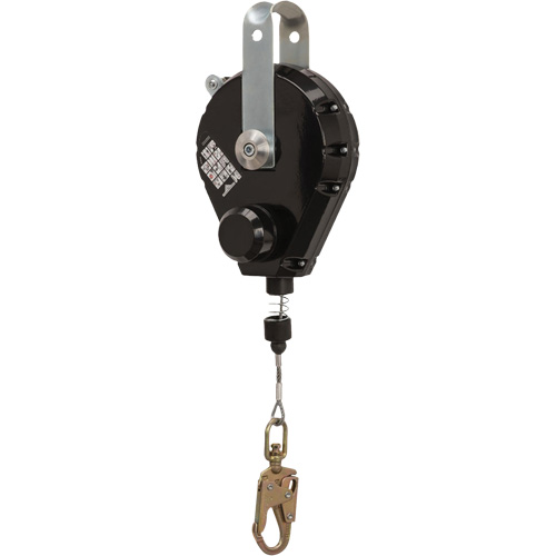SRL-73303-60 Cable Self-Retracting Lifeline with Recovery, 60', Galvanized Steel, Swivel O-Max