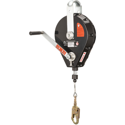SRL-73303-96 Cable Self-Retracting Lifeline with Recovery, 96', Galvanized Steel, Swivel O-Max