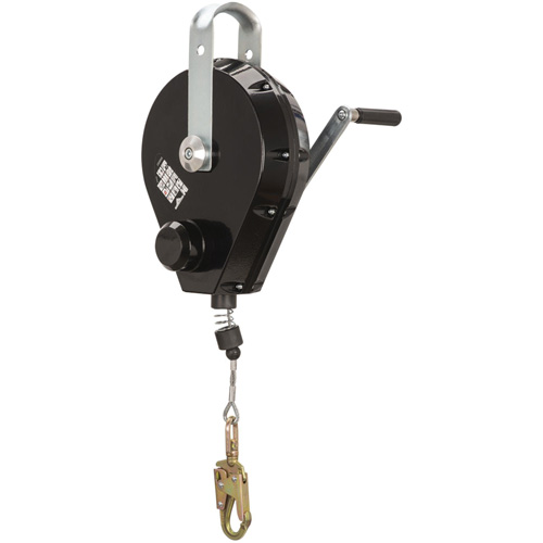 SRL-73303-96 Cable Self-Retracting Lifeline with Recovery, 96', Galvanized Steel, Swivel O-Max