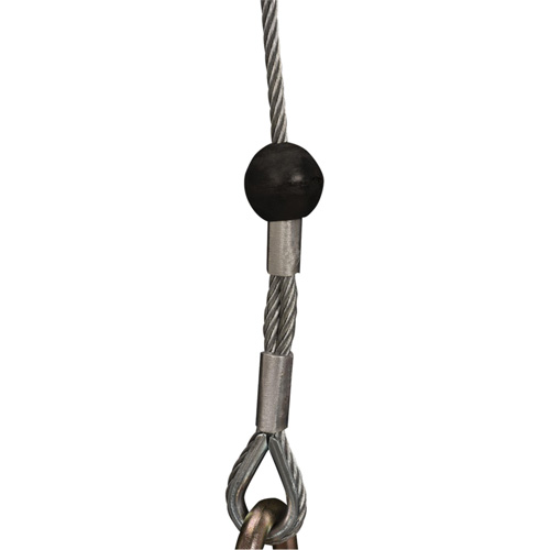 SRL-73303-96 Cable Self-Retracting Lifeline with Recovery, 96', Galvanized Steel, Swivel O-Max