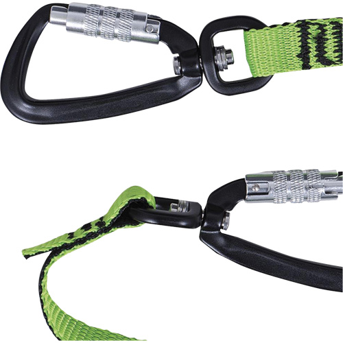 TT-9903-BULK Slim Line Tool Lanyard Box, Bungee, Dual Carabiner O-Max