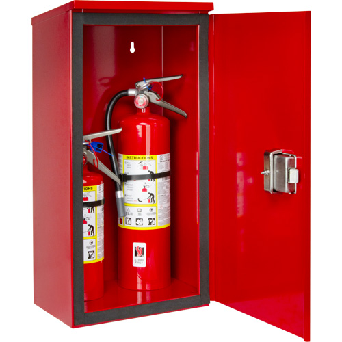 Armoires ext&eacute;rieures robustes pour extincteurs, 14" la x 28" h x 10" p O-Max