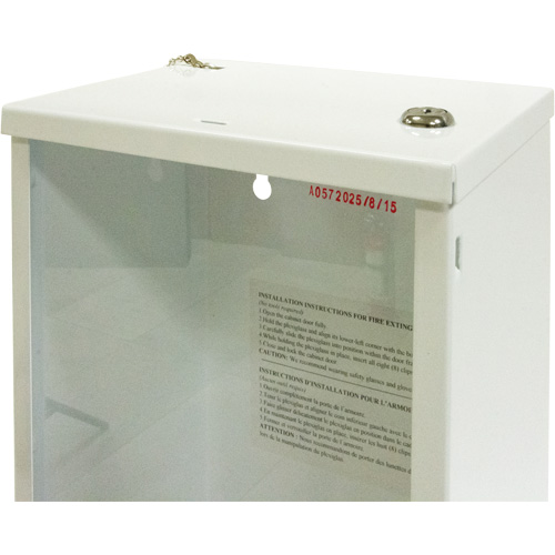 Armoire d'usage l&eacute;ger pour extincteur, 8" la x 22" h x 6" p O-Max