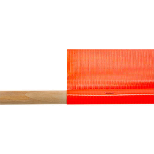 Drapeau de s&eacute;curit&eacute; routi&egrave;re, Mailles, Avec manche O-Max