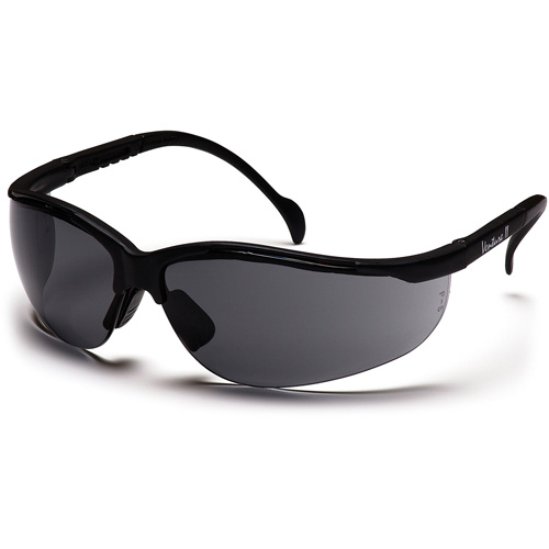 Venture II&reg; Half-Frame Safety Glasses, Grey Lens, Anti-Fog/Anti-Scratch/Anti-Static, ANSI Z87+/Meets/Exceeds CSA Z94.3 O-Max
