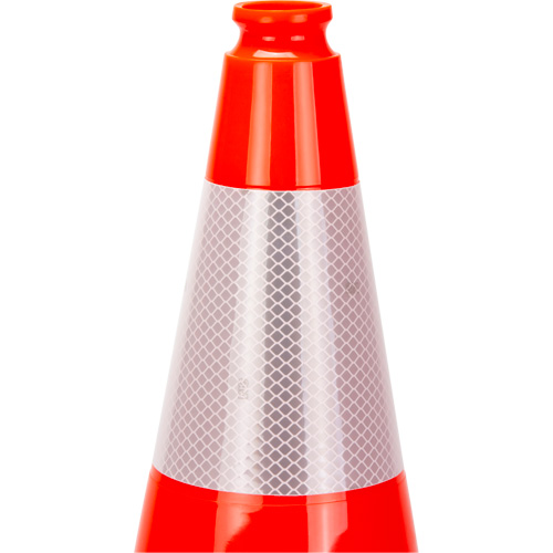 Premium Traffic Cone, 18", Orange, 6" Reflective Collar(s) O-Max