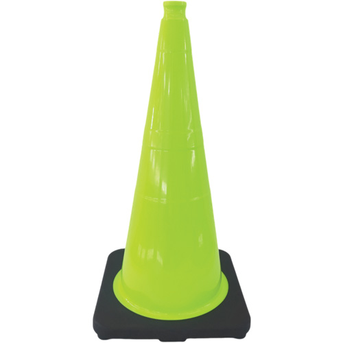 C&ocirc;ne de signalisation de premi&egrave;re qualit&eacute;, 18", Vert lime O-Max