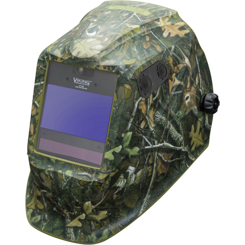 Masque de soudage VIKING 2450 s&eacute;rie ADV White Tail Camo, 3,82" lo x 2,44" la Champ de vision, Teinte 5 - 13 O-Max