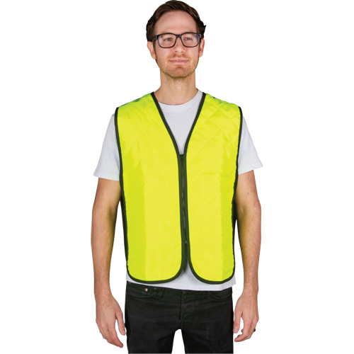 Veste refroidissante &agrave; &eacute;vaporation, Moyen, Jaune lime haute visibilit&eacute; O-Max