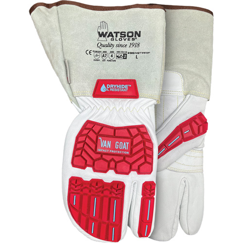 Van Goat 1-Finger Cut-Resistant Mitts, Size Medium, Goatskin Shell, ASTM ANSI Level A7 O-Max