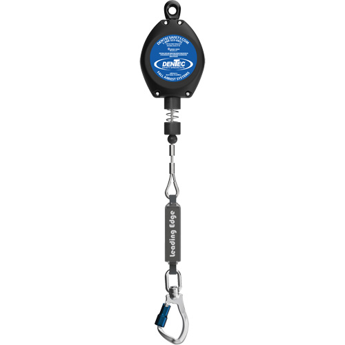 Self-Retracting Lifeline, 20', Galvanized Steel, Swivel O-Max