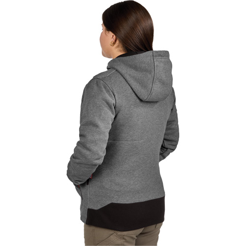 M12 Heated Hoodie with Battery, Women's, X-Large, Grey, Poly-Cotton O-Max