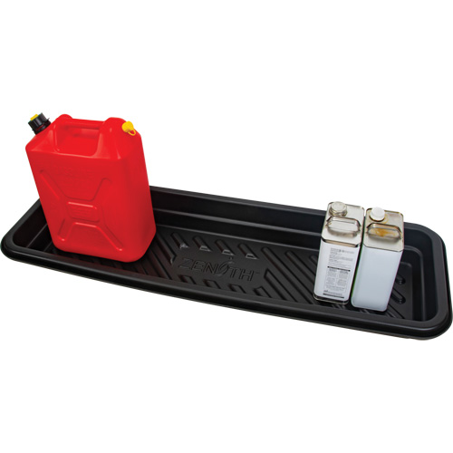 Plateau pour les d&eacute;versements, 12" lo x 48" la x 4,5" h, Cap. de d&eacute;versement 12 gal. US O-Max