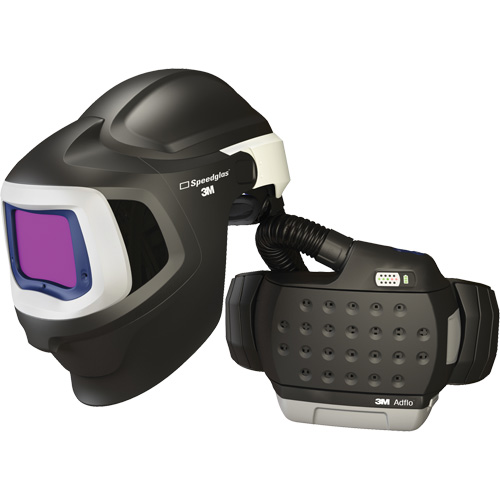 Syst&egrave;me de protection respiratoire &agrave; &eacute;puration d'air motoris&eacute; haute efficacit&eacute; Adflo avec masque de soudage 9100 MP Speedglas, Masque de soudage, Pile Lithium-ion O-Max