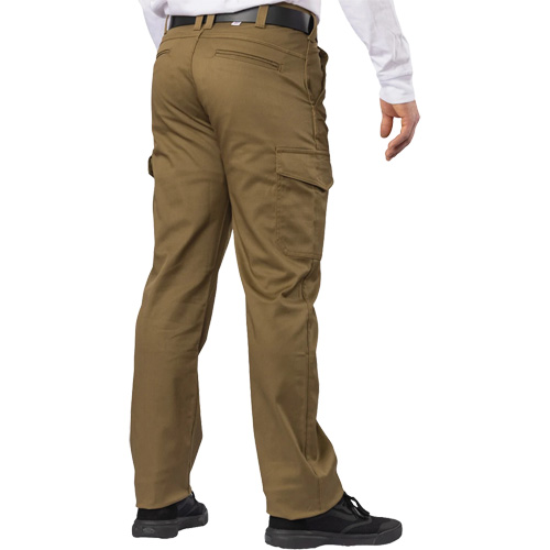 Big Flex Cargo Pants, Poly-Cotton/Spandex, Military Olive Green, Size 46, 30 Inseam O-Max