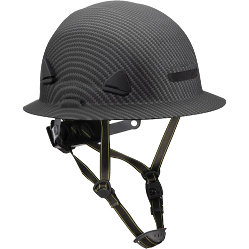 Casque Fibre Metal de style escalade avec bordure compl&egrave;te, R&eacute;pond aux normes CSA type 2, Suspension Rochet, Non ventil&eacute; O-Max