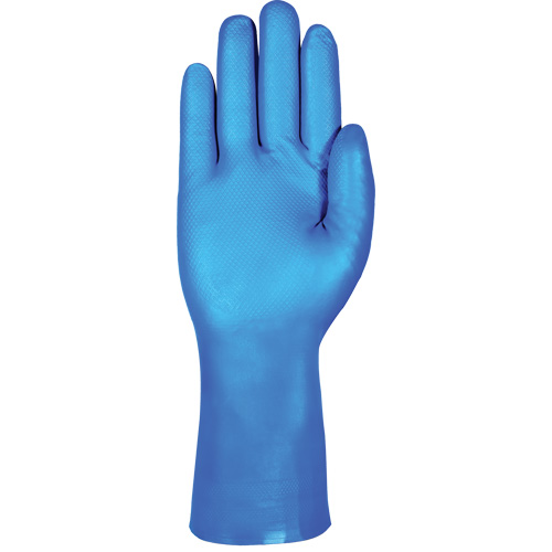 AlphaTec&reg; 37-501 Blue Medium-Duty Chemical-Resistant Gloves, Size 7, 13" L, Nitrile, 16.5-mil O-Max