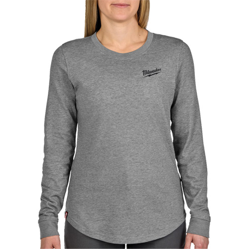 FREEFLEX Long-Sleeve Hybrid T-Shirt, Women's, X-Small, Grey O-Max