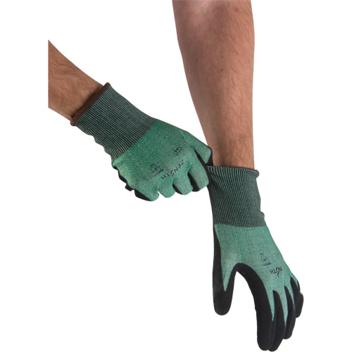 Lightweight High-Dexterity Cut-Resistant Gloves, Size 11, 21 Gauge, Foam Nitrile Coated, Stainless Steel/HPPE Shell, ASTM ANSI Level A3 O-Max