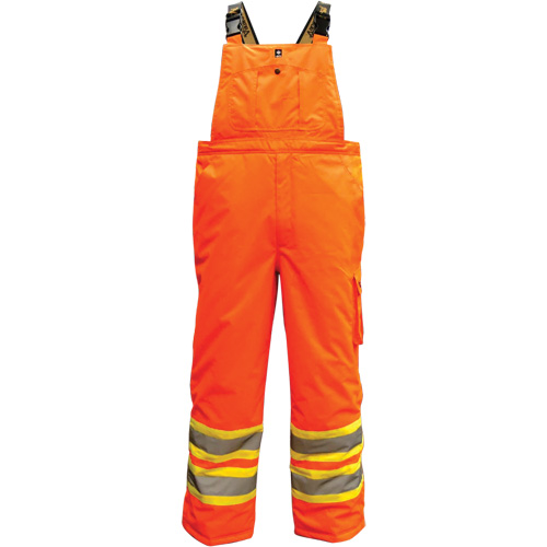 6450PO Freezer 300D Trilobal Overalls, Polyester, X-Large, High Visibility Orange O-Max