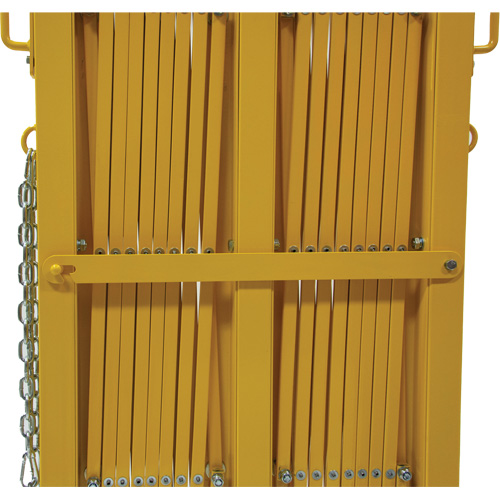 Barri&egrave;re extensible, 84" h x 20' lo, Jaune O-Max