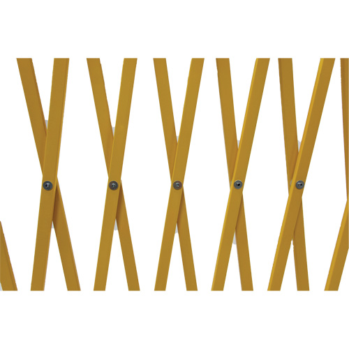 Barri&egrave;re extensible, 84" h x 20' lo, Jaune O-Max