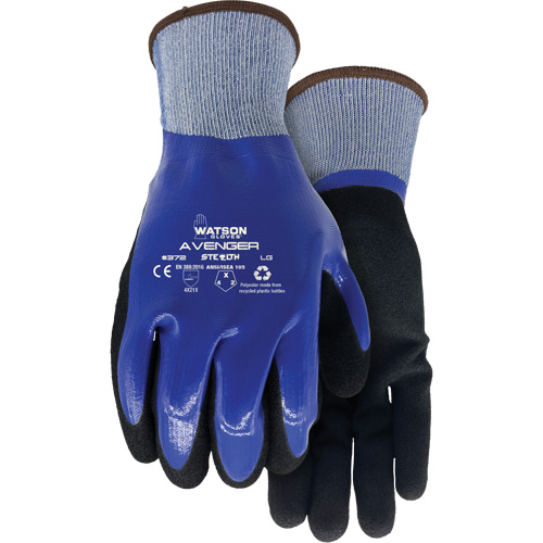Gants Stealth Avenger 372, Petit, R&ecirc;vetement Nitrile, Calibre 15, Enveloppe en rPET O-Max