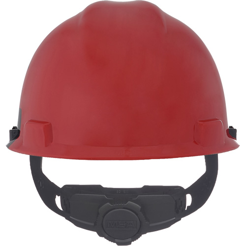 Specialty V-Gard&reg; Hard Hat, Ratchet Suspension, Black/Red O-Max