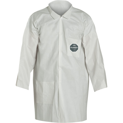 ProShield&reg; 50 Lab Coat, Microporous, White, Small O-Max