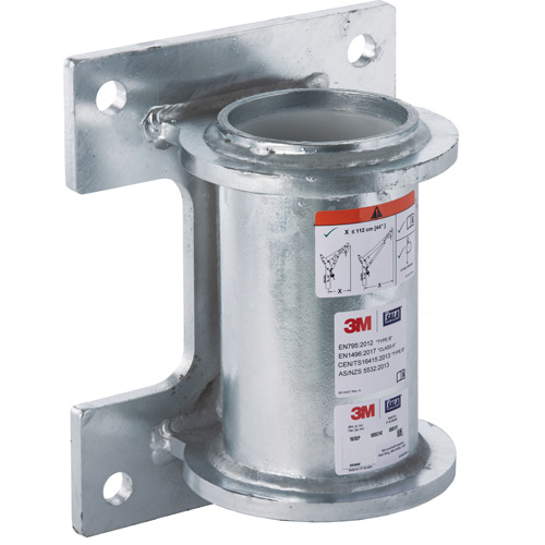 DBI-SALA&reg; Confined Space Wall Mount Base, Galvanized O-Max