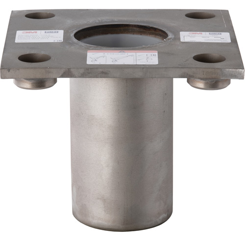 Base d'insertion principale en acier inoxydable avec plaque sup&eacute;rieure pour espace clos DBI-SALA O-Max