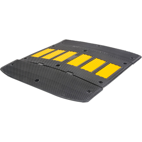 Bosse de d&eacute;c&eacute;l&eacute;ration avec embouts d'extr&eacute;mit&eacute;s, Caoutchouc, 2' lo x 36" la x 1-1/4" h O-Max