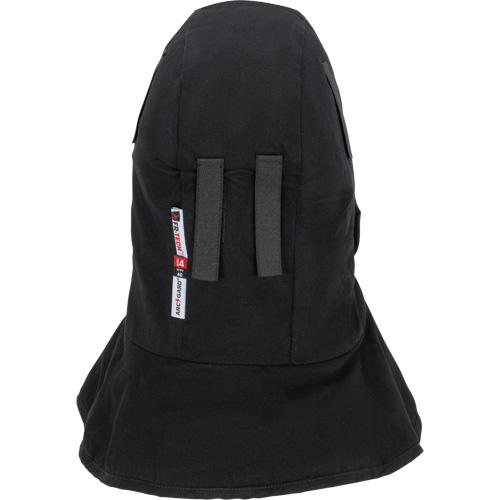 Pioneer 765A Flame-Resistant Quilted Hard Hat Liner with Long Neck & Detachable Mouthpiece, Black/Grey, Cotton/FR-Tech&reg;/Modacrylic/Nylon O-Max