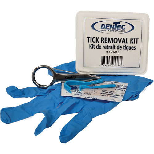 Trousse d'&eacute;limination des tiques, Boîte en plastique O-Max