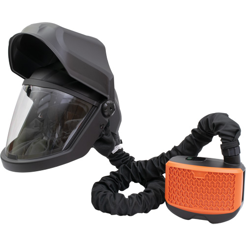 Visi&egrave;re rabattable PEAKAIR DEFENDER & ensemble de souffleur X90VX, Respirateur &agrave; masque/Masque de soudage, Pile Lithium-ion O-Max