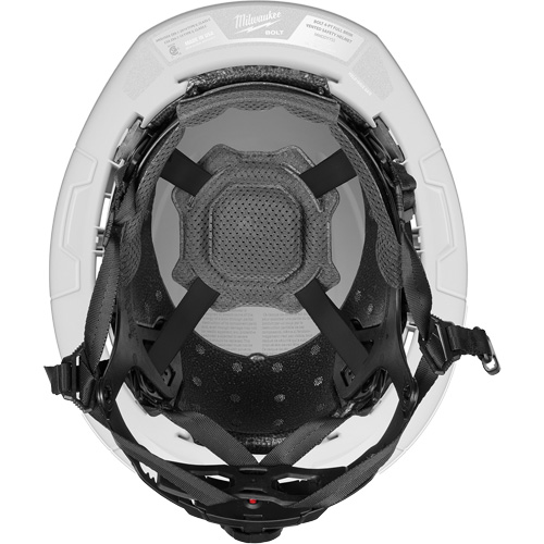 Casque de s&eacute;curit&eacute; &agrave; bordure complet BOLT, R&eacute;pond aux normes CSA type 2, Suspension Rochet, Non ventil&eacute; O-Max