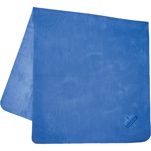 Serviette de refroidissement par &eacute;vaporation &eacute;conomique Chill-Its 6601, Bleu O-Max