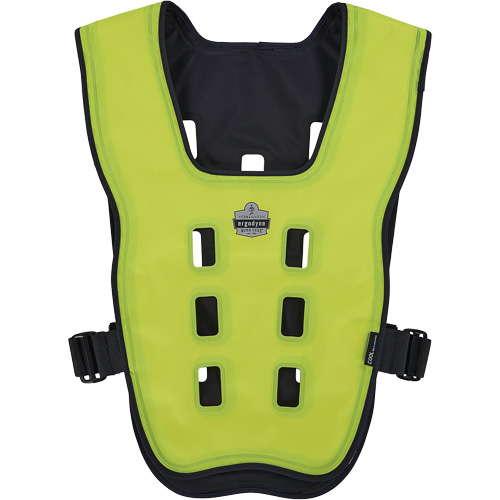 Veste de refroidissement &eacute;vaporatif Chill-Its 6685 avec fermeture &agrave; glissi&egrave;re, T-petit, Jaune lime haute visibilit&eacute; O-Max