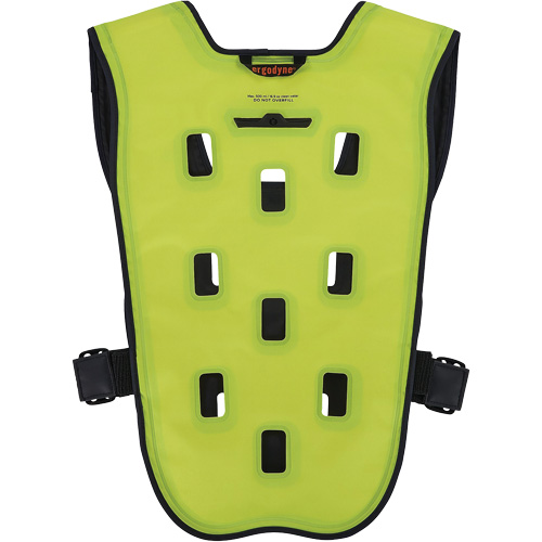 Veste de refroidissement &eacute;vaporatif Chill-Its 6685 avec fermeture &agrave; glissi&egrave;re, T-petit, Jaune lime haute visibilit&eacute; O-Max