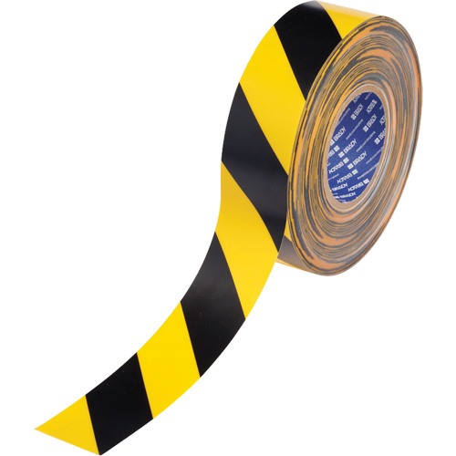 Ruban de marquage pour plancher ToughStripe Max, 2" x 100', Polyester, Noir et jaune O-Max