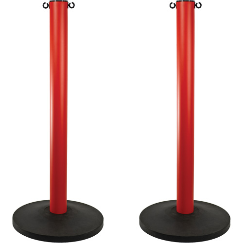Industrial Stanchion, 37" High, Red O-Max