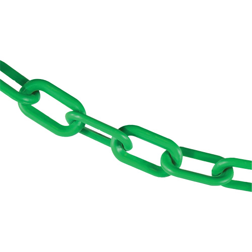 Plastic Barrier Chain, Green O-Max