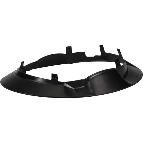 Bordure large compl&egrave;te &agrave; agrafe pour casque d'alpiniste RZRBack, blanc O-Max