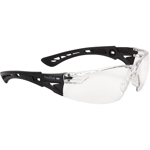 Rush+ Small BSSI Safety Glasses, Clear Lens, Anti-Fog/Anti-Scratch, ANSI Z87+ O-Max