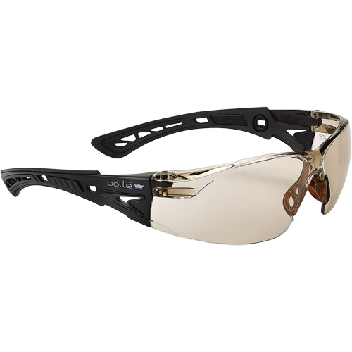 Lunettes de s&eacute;curit&eacute; Rush + Petit BSSI, Lentille Cuivre/Brun, Antibu&eacute;e/Anti-&eacute;gratignures, ANSI Z87+ O-Max