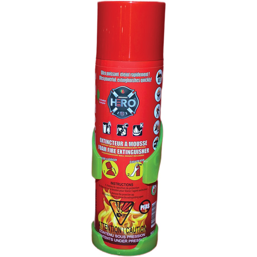 Extincteur Hero 911 sans PFAS, ACK, Capacit&eacute; 500 ml O-Max