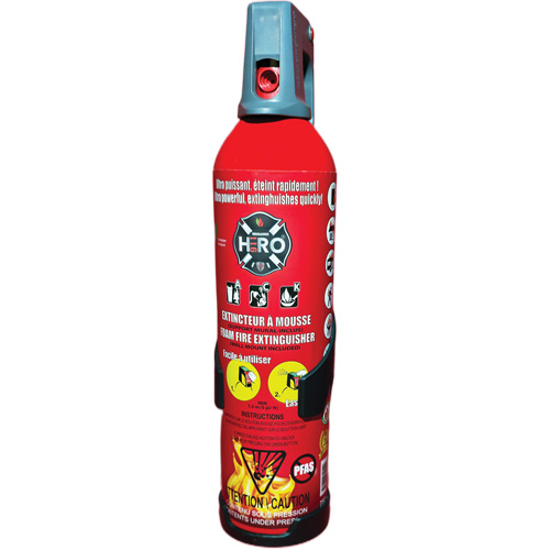 Extincteur Hero 911 sans PFAS, ACK, Capacit&eacute; 750 ml O-Max